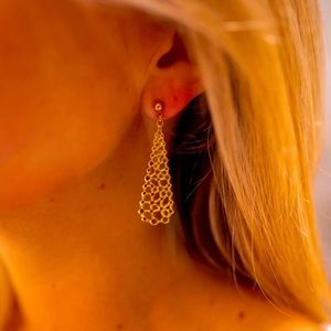 Golden Lolita Earrings French Boutique (Made in France)